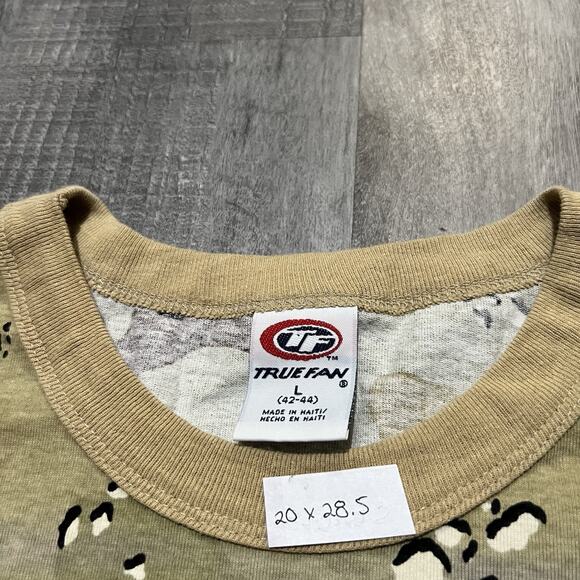 Vintage Oakland Athletics True Fan Camo Baseball MLB T Shirt Size Large 2004 - Picture 5 of 5